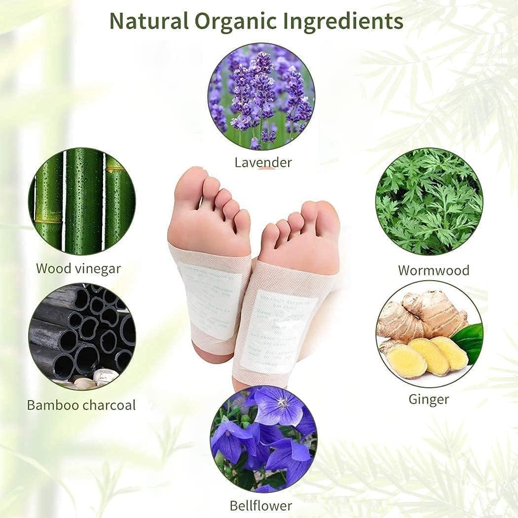Deep Cleansing Natural Herbs Patches for Internal Toxin Removal, Weight loss & Better Sleep Cycle
