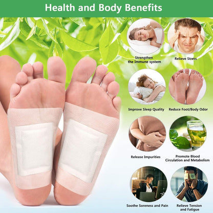 Deep Cleansing Natural Herbs Patches for Internal Toxin Removal, Weight loss & Better Sleep Cycle