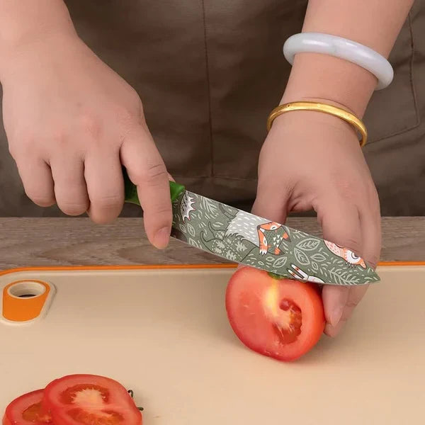 3 Pcs Sharp Printed Knife Set
