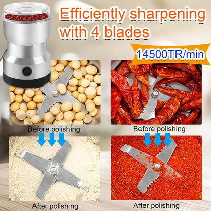 Mixer Grinder, Multifunction Small Food Grinder Grain Grinder, Portable Coffee Bean Grinder