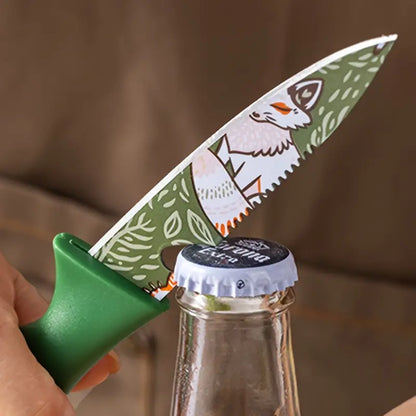 3 Pcs Sharp Printed Knife Set